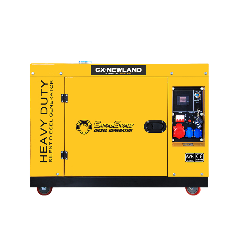 Newland 8.5kw Silent Single Cyliner Black Air-Cooled Diesel Generator